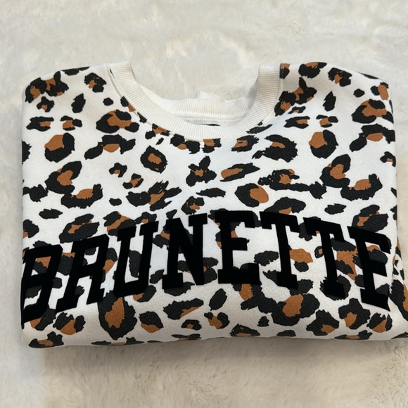 Brunette The Label Cheetah / Leopard Print Sweated xs/s - Picture 6 of 6